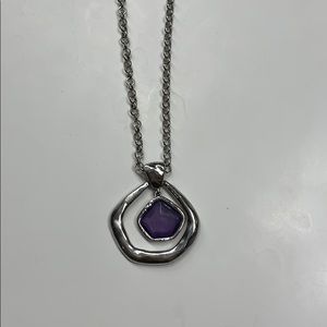 Chico’s Purple Stone Necklace